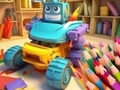 խաղ Coloring Book: Transforming Car Robot