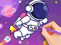 խաղ Coloring Book: Astronaut