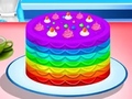 խաղ Cooking Rainbow Cake