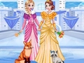 խաղ Elsa & Anna's Icy Dress Up