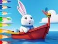 խաղ Coloring Book: Sailing Rabbit