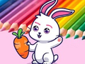 խաղ Coloring Book: Rabbit Pull Up Carrot