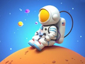 խաղ Coloring Book: Spaceman Sitting