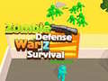 խաղ Zombie defense War Z Survival 