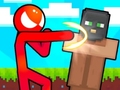խաղ Stickman vs Villager: Save the Girl