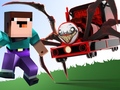 խաղ Noob vs Spider Train