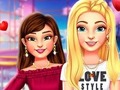 խաղ BFFs High School First Date Look