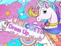 խաղ Unicorn Dress Up Coloring Book