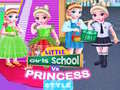 խաղ Little Girls School vs Princess Style