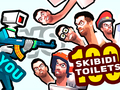խաղ You vs 100 Skibidi Toilets