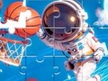 խաղ Jigsaw Puzzle: Space Basketball