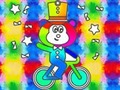 խաղ Coloring Book: Monkey Rides Unicycle