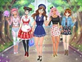 խաղ High School Anime Dress Up