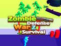 խաղ Zombie defense: War Z Survival