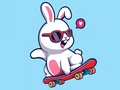 խաղ Coloring Book: Rabbit Skateboard