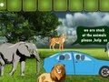 խաղ Family Escape From Dangerous Animals