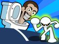 խաղ Stickman vs Skibidi Toilet