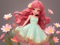խաղ Coloring Book: Flower Dress