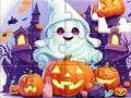 խաղ Jigsaw Puzzle: Halloween Cute Ghost
