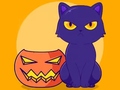 խաղ Coloring Book: Halloween Cat