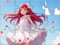 խաղ Jigsaw Puzzle: White Dress Girl