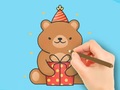 խաղ Coloring Book: Gift Bear