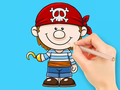 խաղ Coloring Book: Pirate