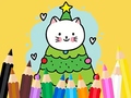խաղ Coloring Book: Cats And Christmas Tree