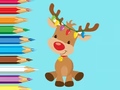 խաղ Coloring Book: Cute Christmas Reindee