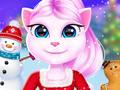 խաղ Cat Girl Christmas Decor Game