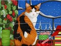 խաղ Jigsaw Puzzle: Christmas Cat