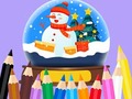 խաղ Coloring Book: Christmas Crystal Ball