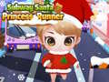 խաղ Subway Santa Princess Runner