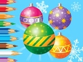 խաղ Coloring Book: Christmas Decorate Balls