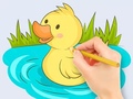 խաղ Coloring Book: Baby Duck Swim