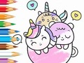 խաղ Coloring Book: A Cup Of Unicorn