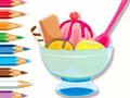 խաղ Coloring Book: Ice Cream Sundae