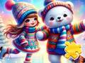 խաղ Jigsaw Puzzle: Girl On The Rink