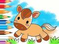 խաղ Coloring Book: Running Horse