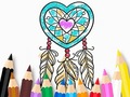 խաղ Coloring Book: Heart Dreamcatcher