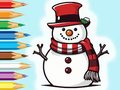 խաղ Coloring Book: Snowman Family