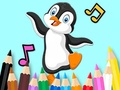 խաղ Coloring Book: Dancing Penguin