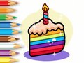 խաղ Coloring Book: Birthday Cake