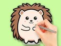 խաղ Coloring Book: Cute Hedgehog