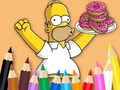 խաղ Coloring Book: Simpson Doughnut