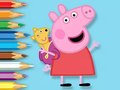 խաղ Coloring Book: Peppa With Toy Bear