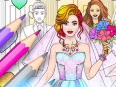 խաղ Wedding Coloring Dress Up Game
