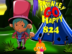 խաղ Monkey Go Happy Stage 824