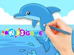 խաղ Coloring Book: Cute Dolphin