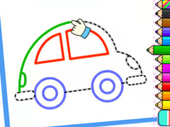 խաղ Toddler Drawing: Cute Car